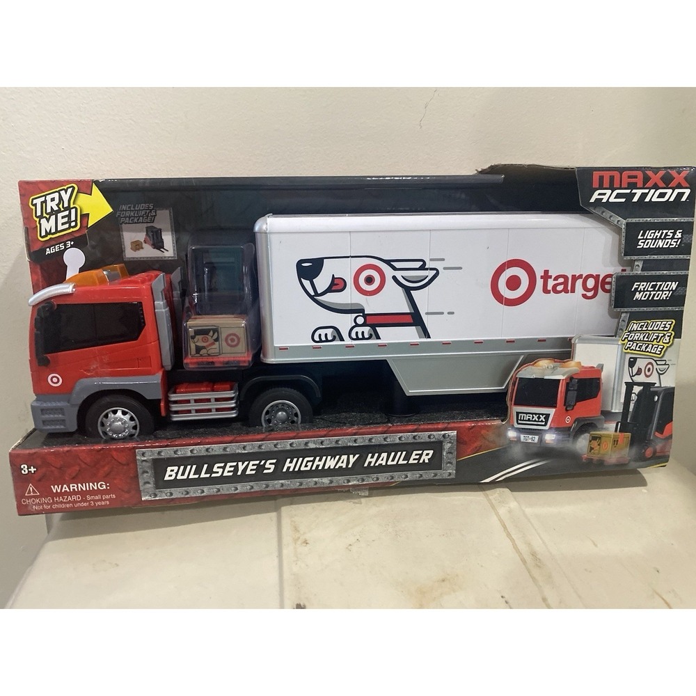 Maxx Action Bullseye's HWY Hauler Target Exclusive Lights/Sounds Rig w/ Forklift